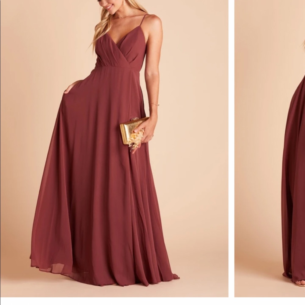 Birdy grey bridesmaid dress in rosewood
